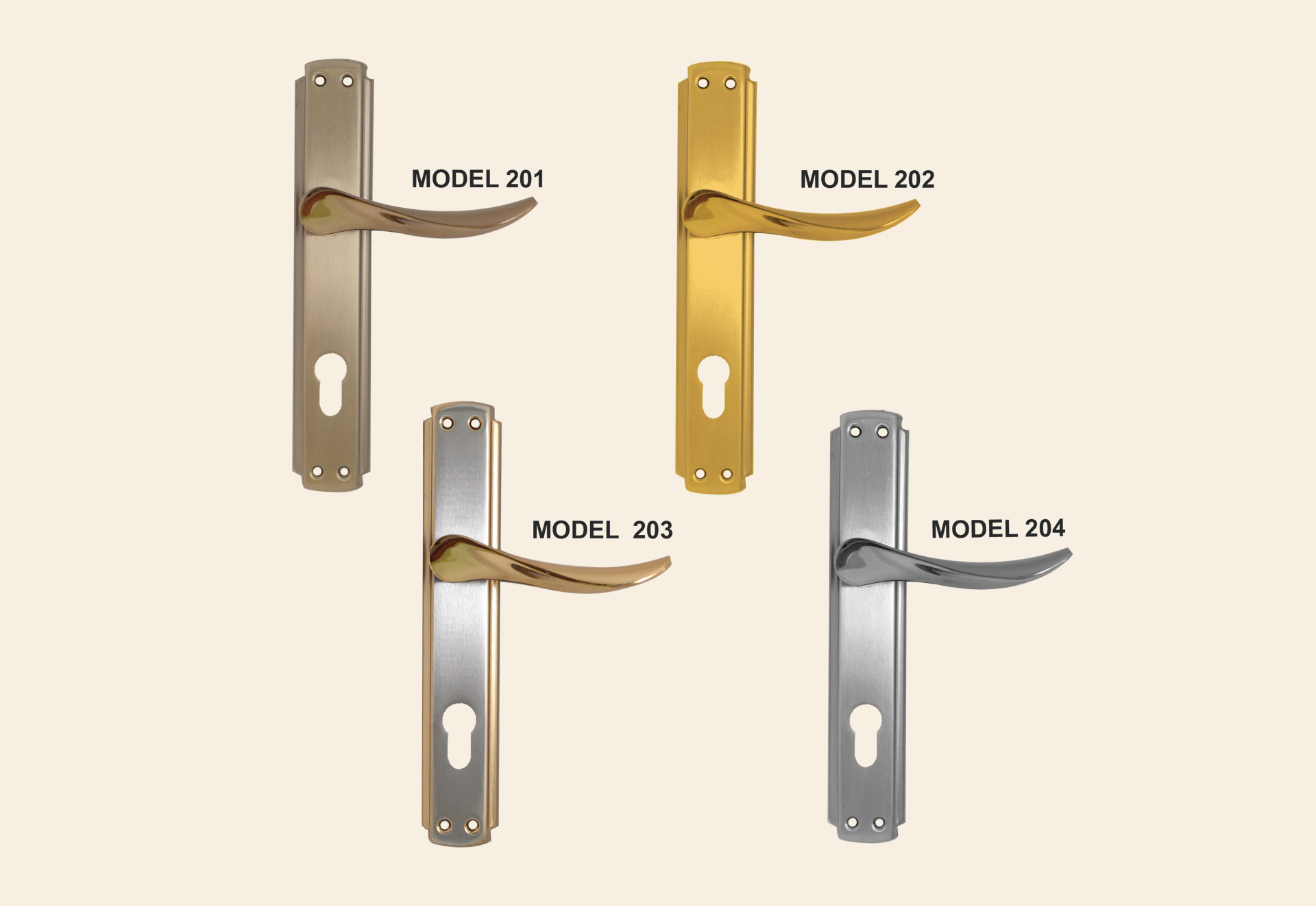 DOOR HANDLES – MODERN – made in Turkey  Model 201