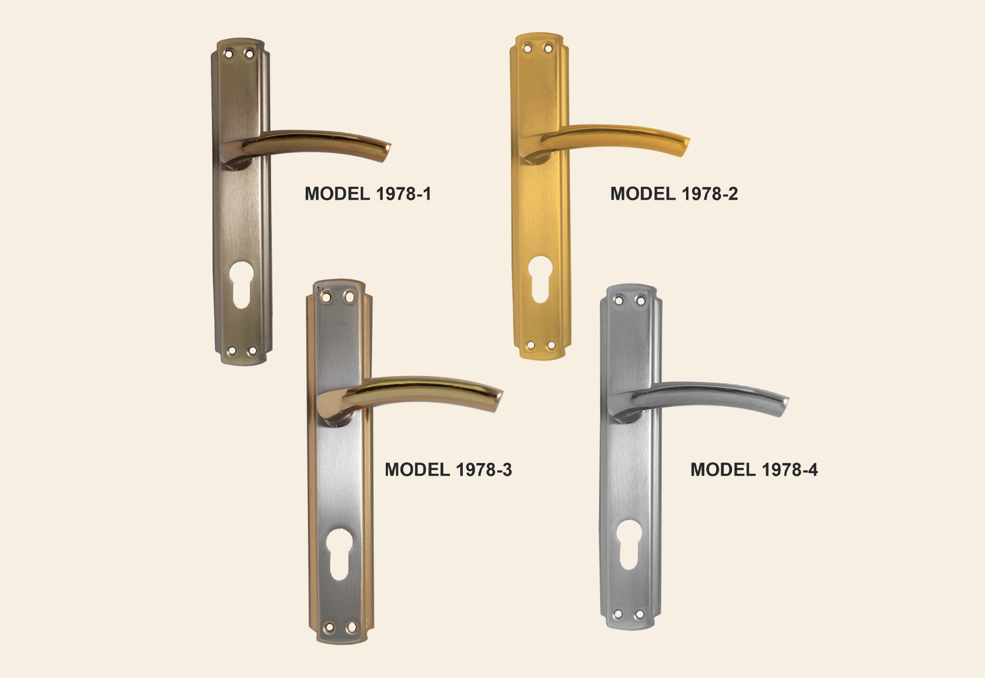 DOOR HANDLES – MODERN – made in Turkey  Model 1978-1