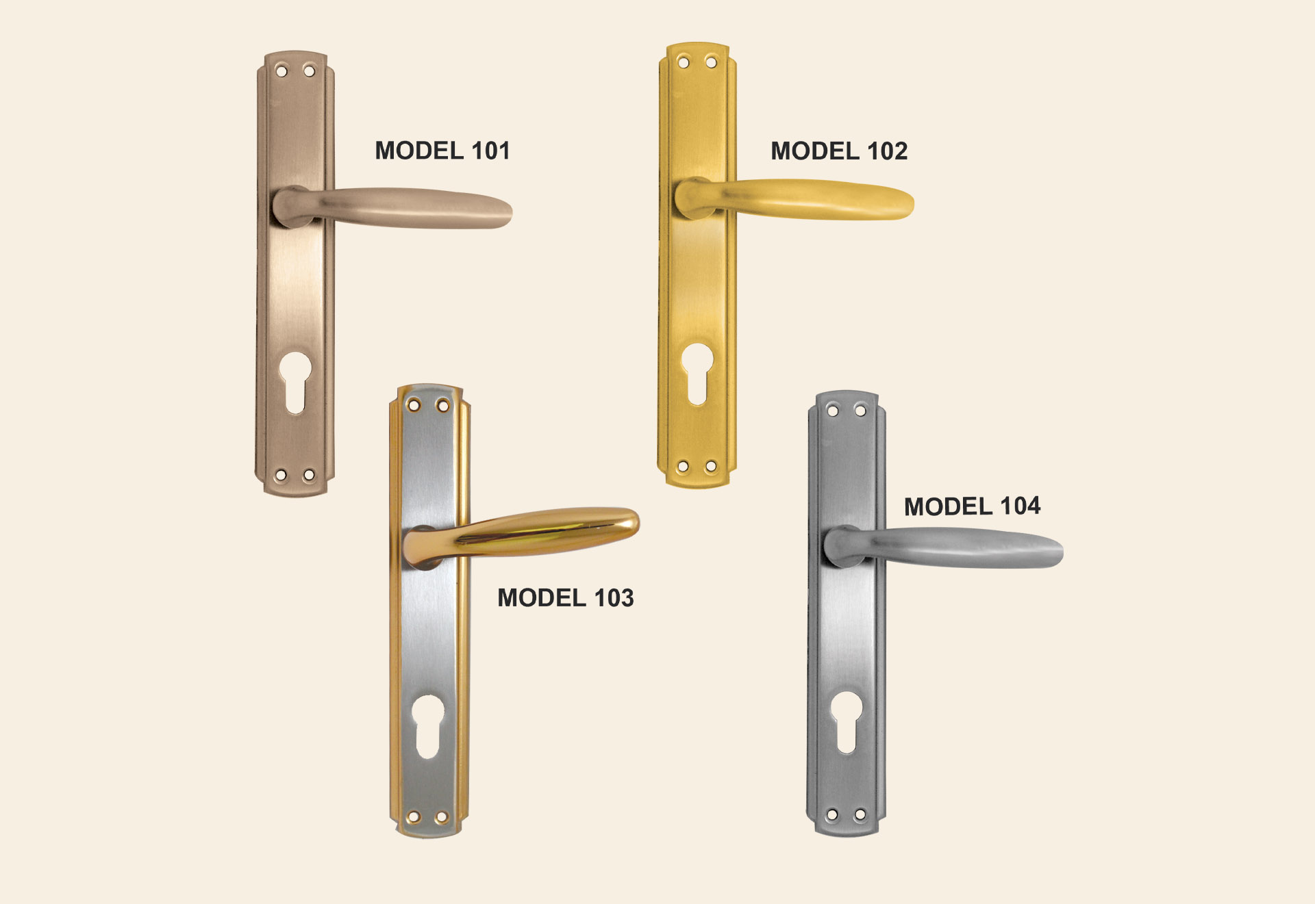 DOOR HANDLES – MODERN – made in Turkey  Model 101