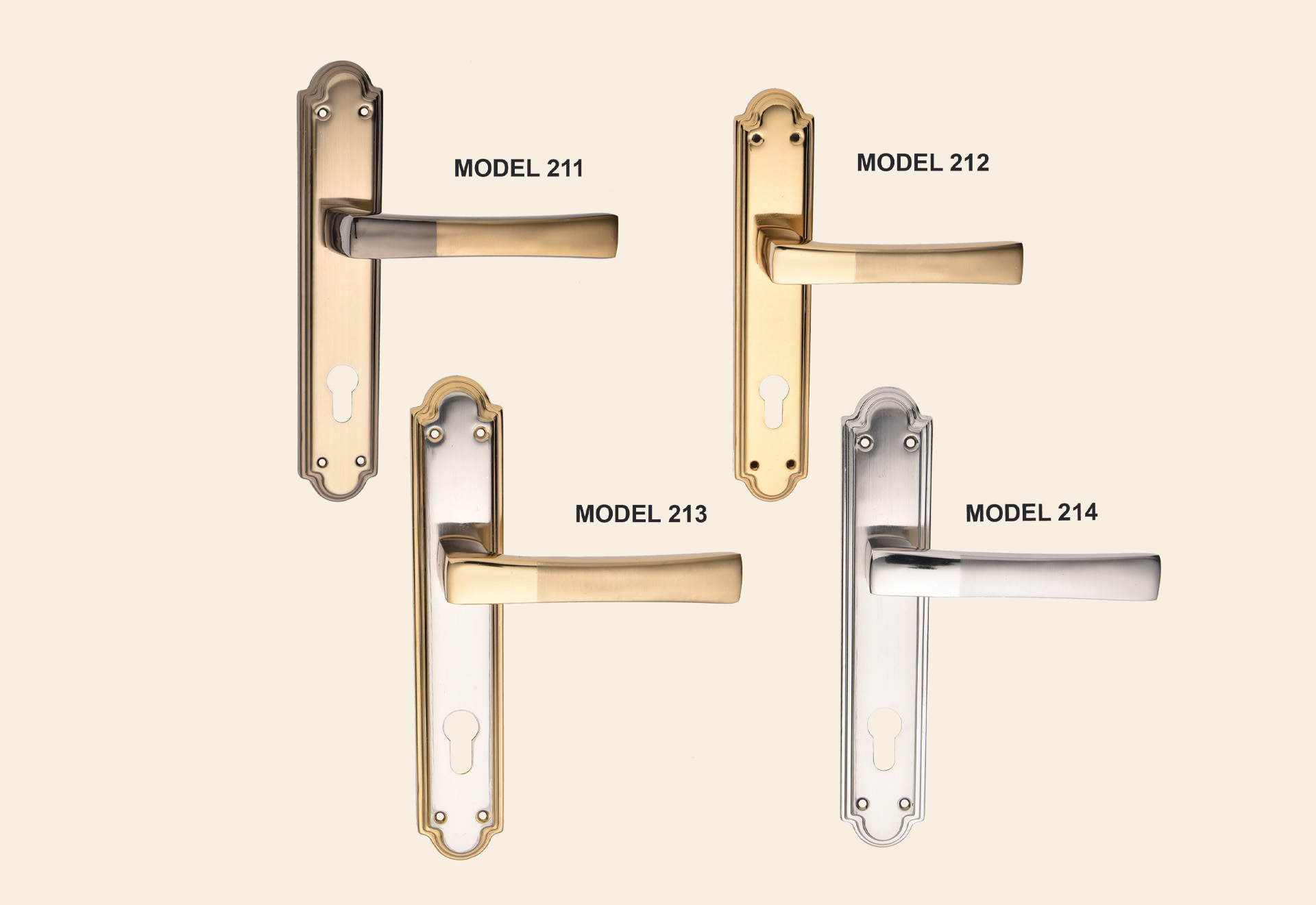 DOOR HANDLES – MODERN – made in Turkey  Model  211