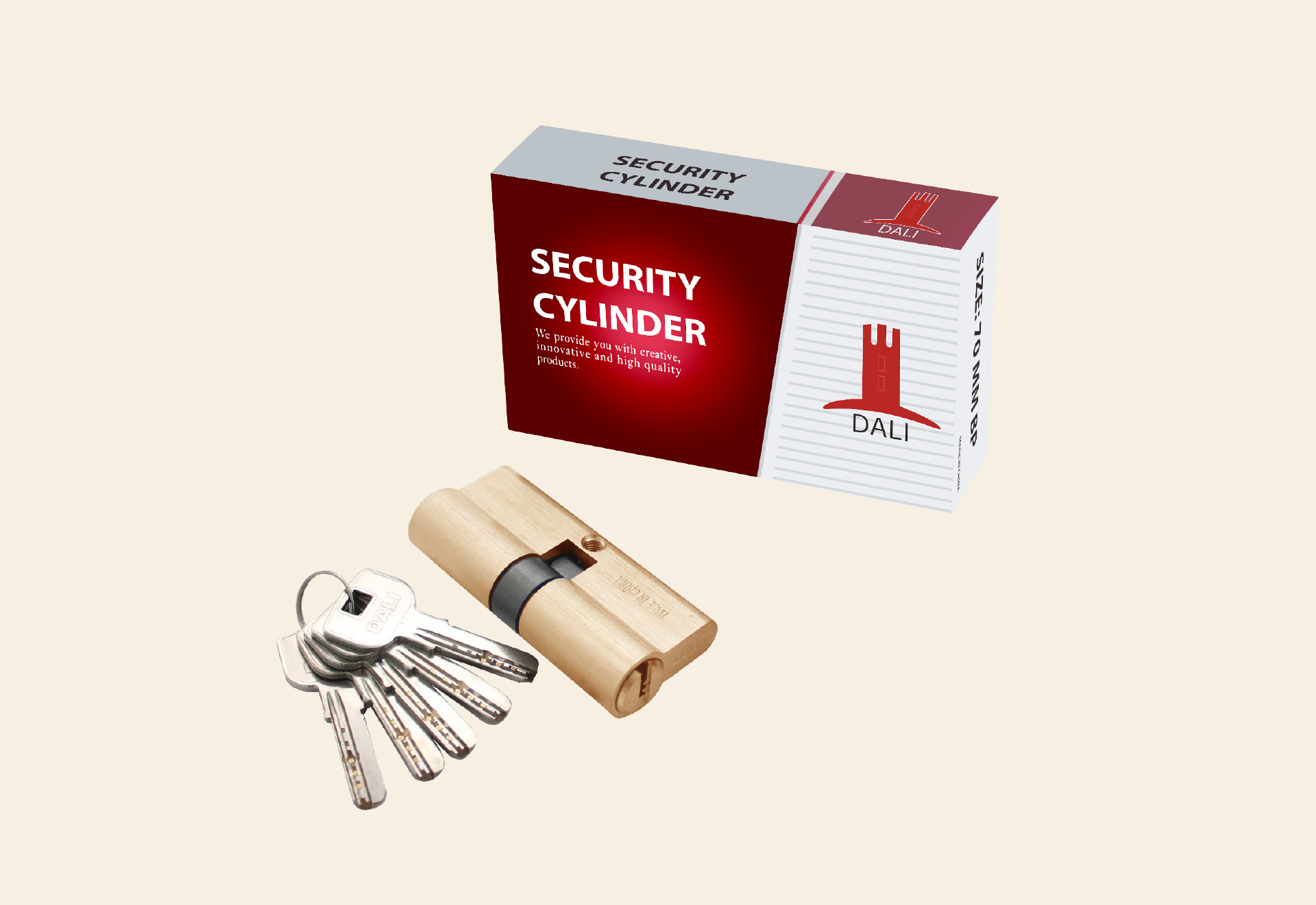 Security Cylinder golden 70m    DALI  ITEM – D894