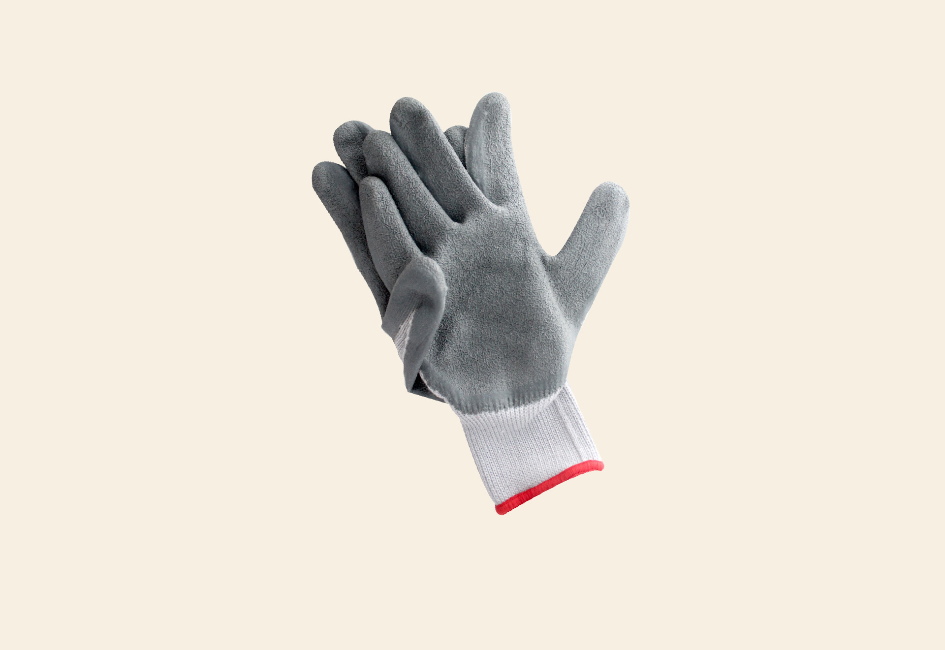 Blue padded insulating gloves